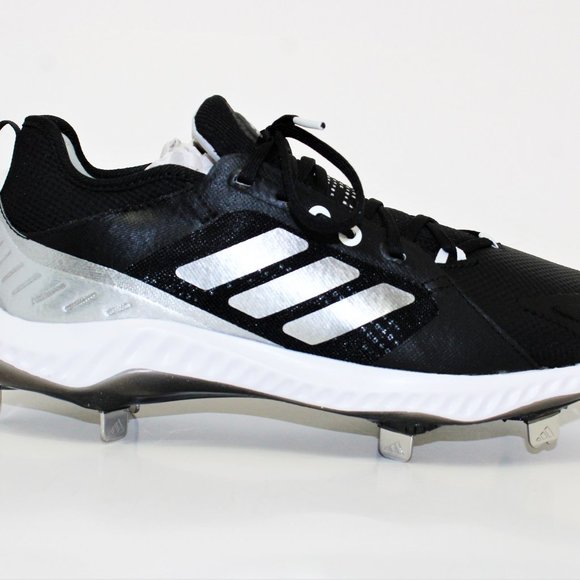 Adidas Pure Hustle Softball Cleats Black, Silver, White Women's 9 New! EG5634 - Picture 5 of 12